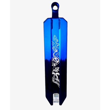 Apex Life's a Beach Special Edition Blue / Black Scooter Deck - 5" x 19.3"
