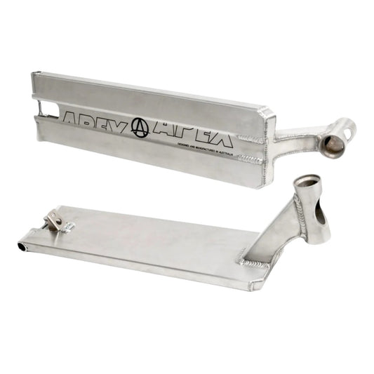 Apex Pro Raw Silver Boxed Stunt Scooter Deck - 6" x 21"