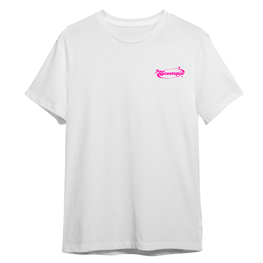 White/Pink Plasma Tee